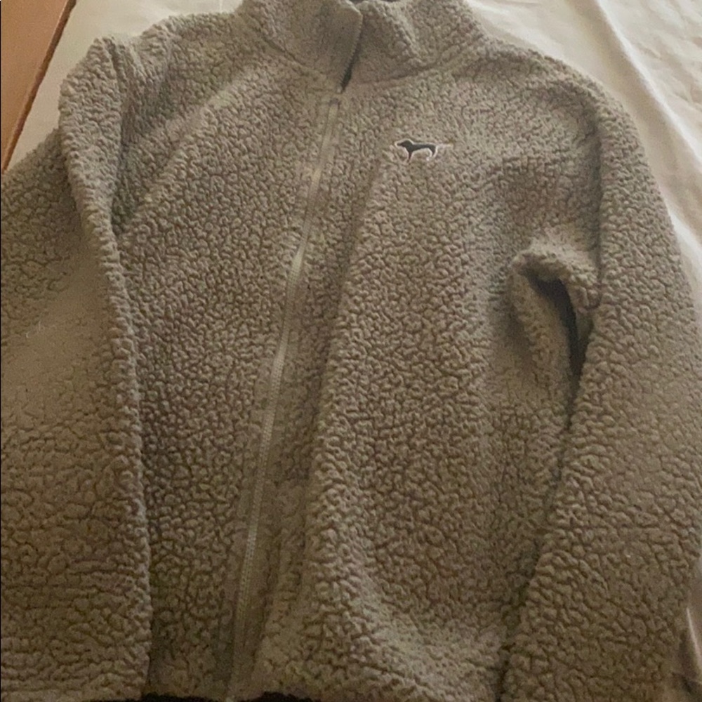 VS pink gray Sherpa jacket
